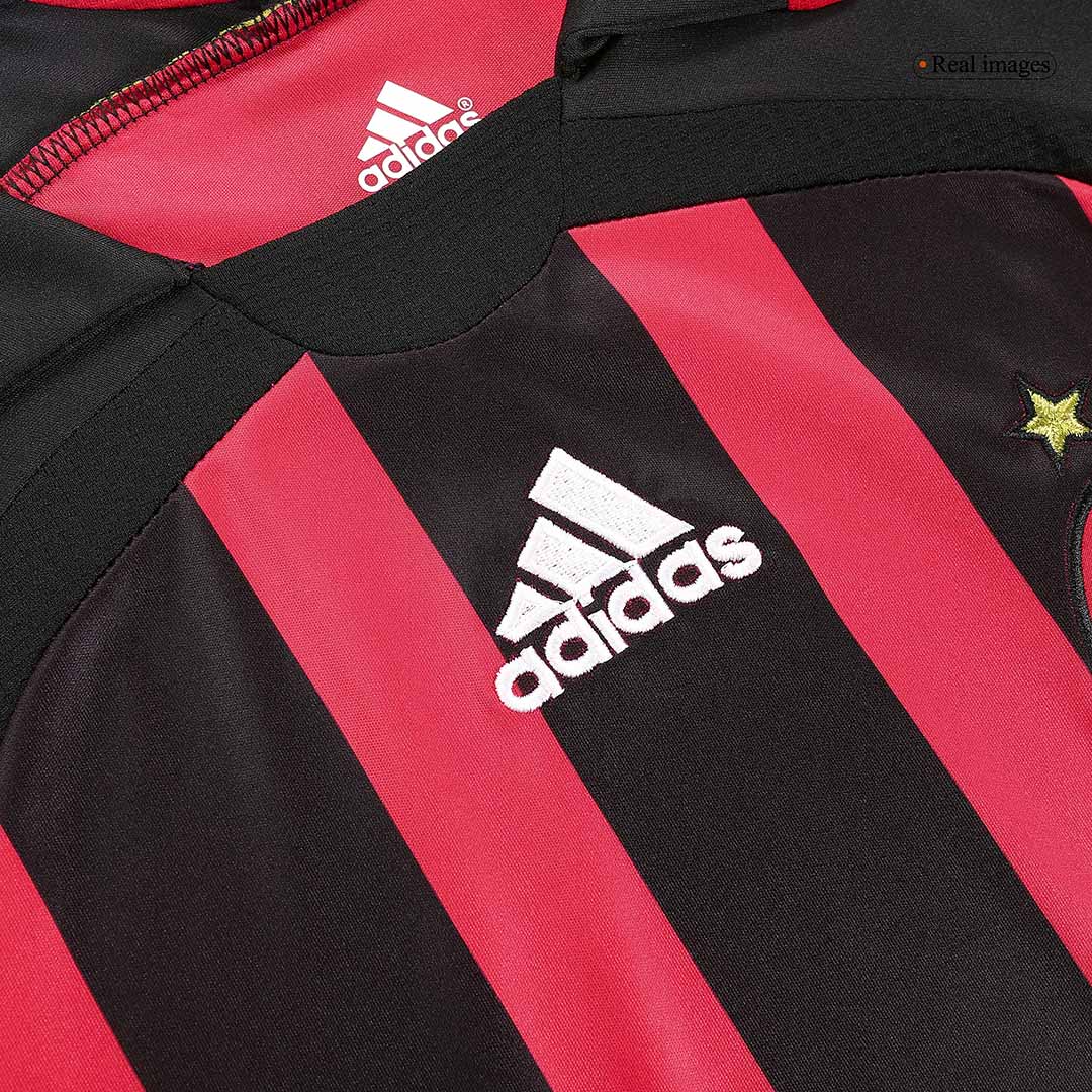 ACミラン 2006/07 ホーム レトロ長袖サッカーユニフォーム