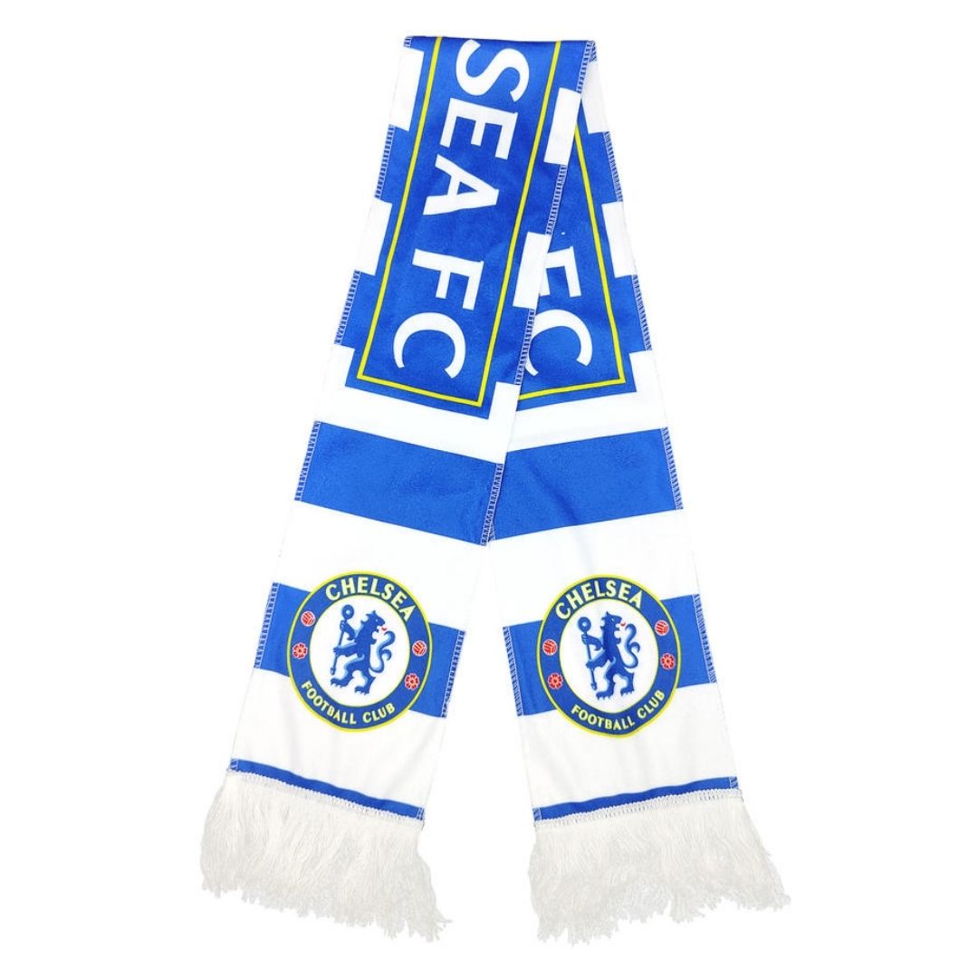 Chelsea-skjerf blått