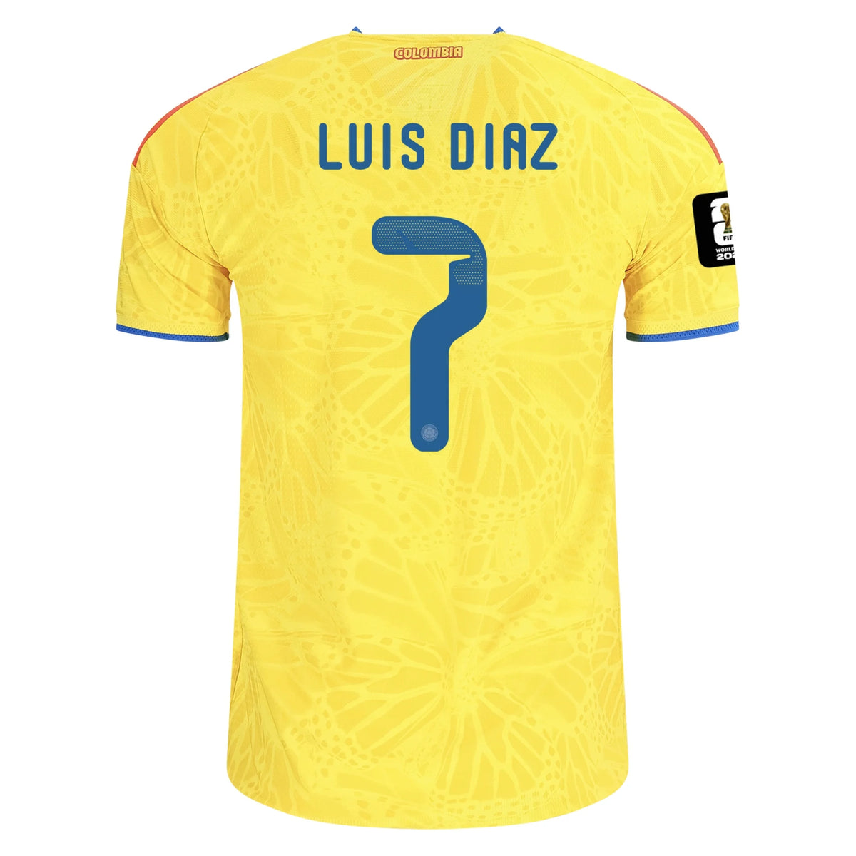 Camiseta de la selección colombiana, versión jugador, local, Copa Mundial de 2026
