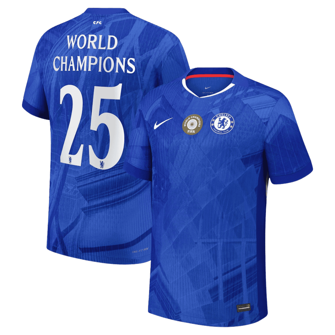 WORLD CHAMPIONS #25 Chelsea hjemmetrøye spillerversjon 2025/26