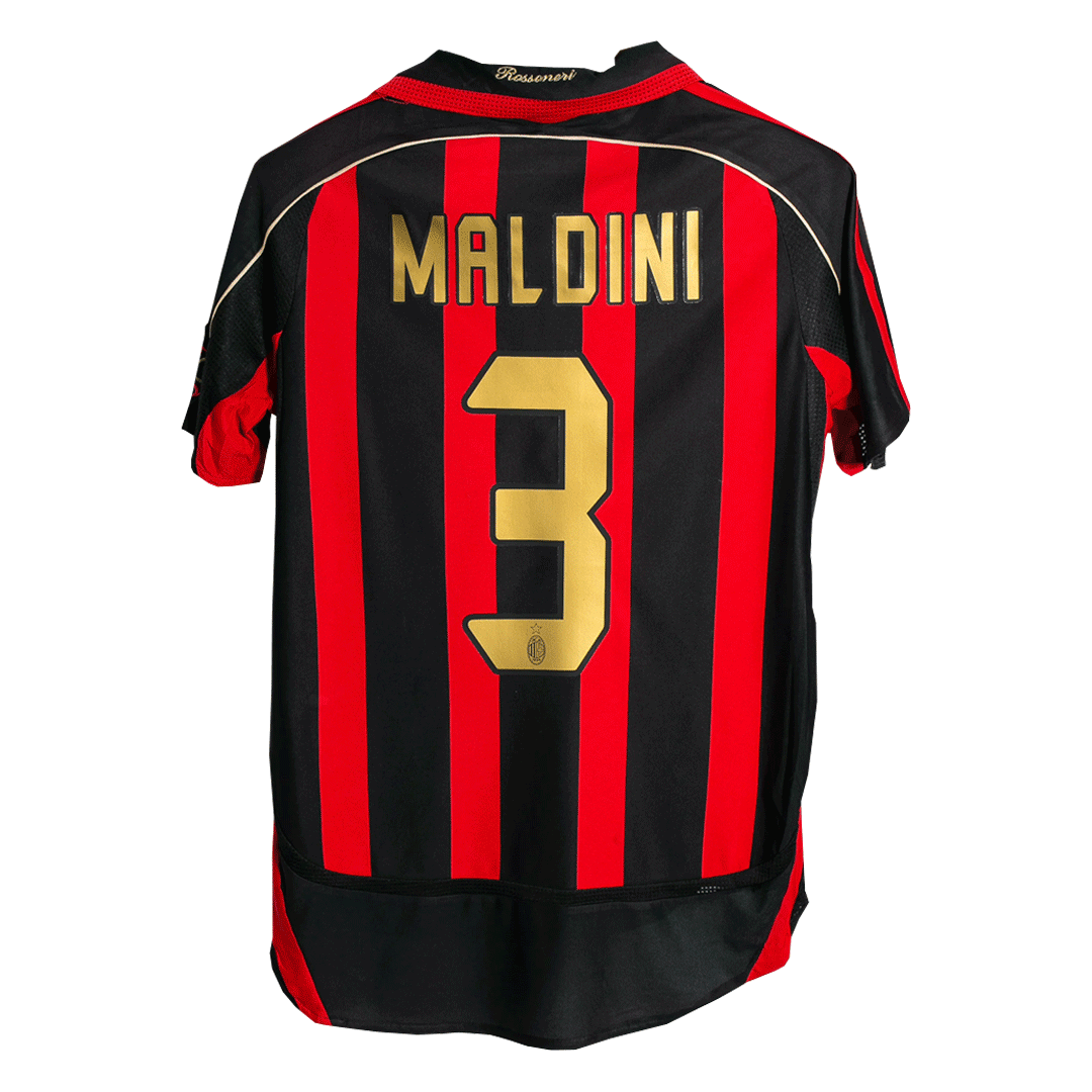 Ρετρό φανέλα ποδοσφαίρου AC Milan 2006/07 εντός έδρας, MALDINI #3