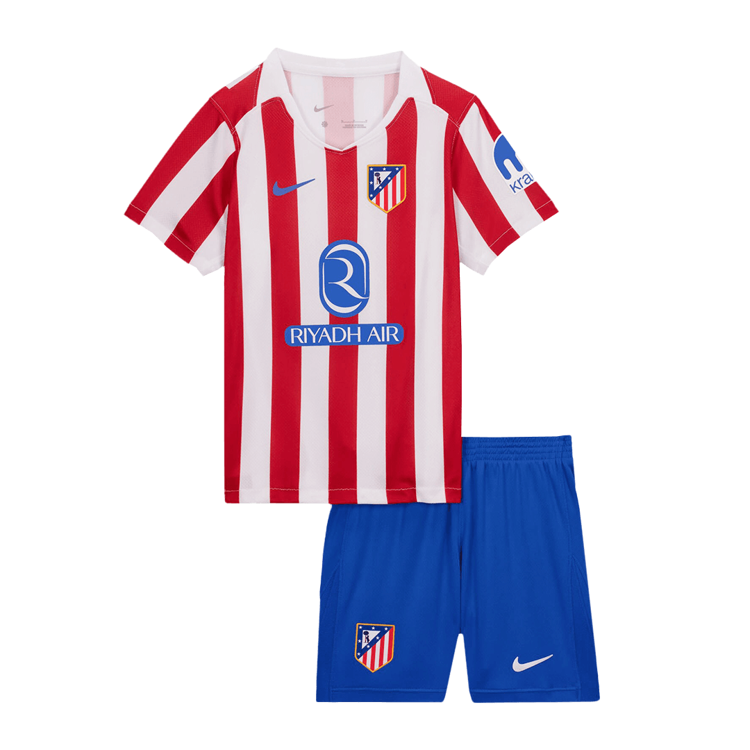 Atletico Madrid hjemmedrakt for barn - Trøye+shorts 2025/26
