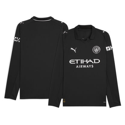 Manchester City Auswärts Langarm-Fußballtrikot 2025/26