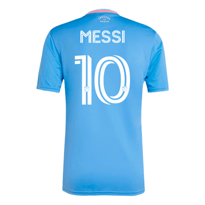 Φανέλα ποδοσφαίρου MESSI #10 Inter Miami CF, τρίτη εκτός έδρας, 2025