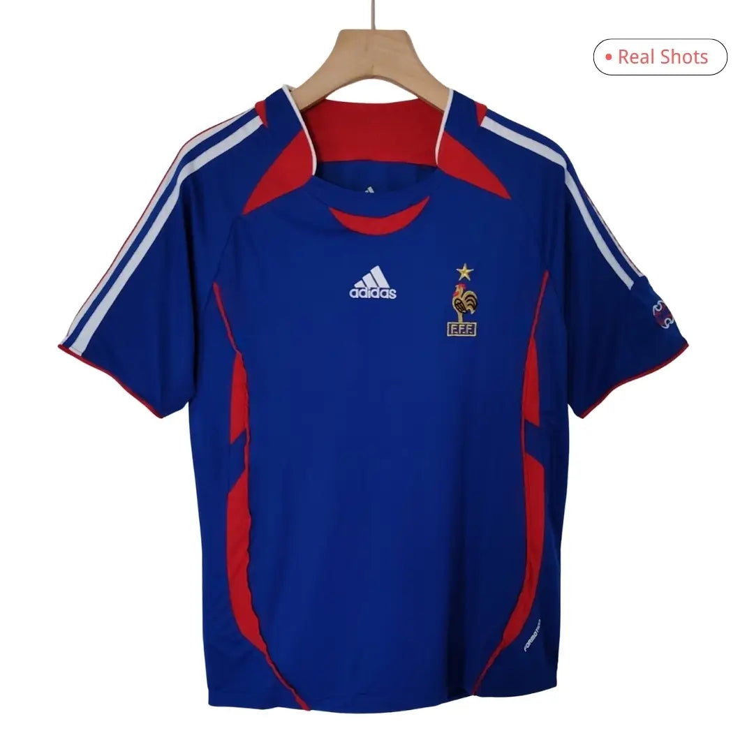Frankrijk 2006 Retro Voetbalshirt (Thuis)
