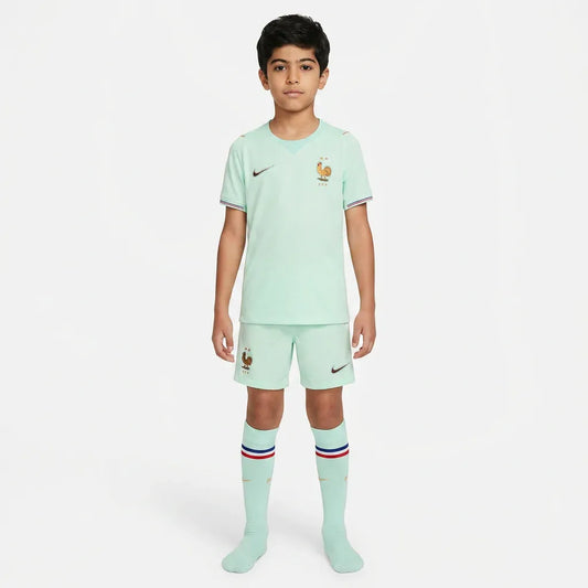 Frankreich Kinder Auswärtstrikot-Set 2026 - Trikot + Shorts + Stutzen