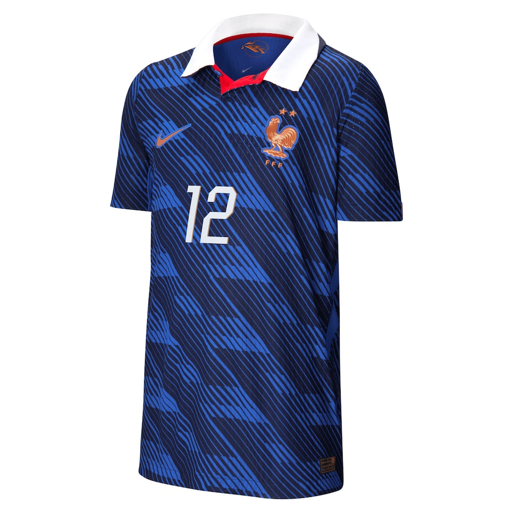 バルコラ #12 フランス代表 2026 ワールドカップ ホーム 選手用サッカーユニフォーム