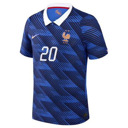 Doue #20 Frankreich Spielerversion Heimtrikot Fußball WM 2026