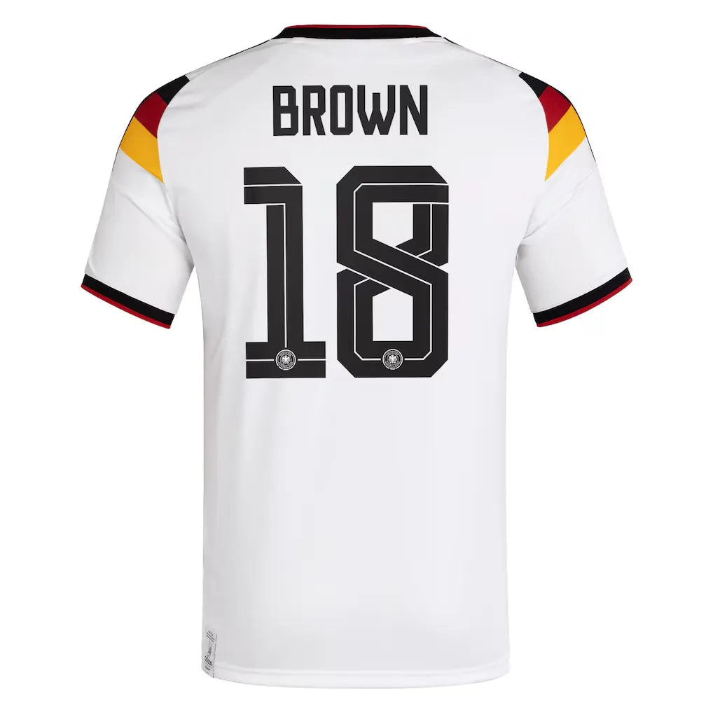 BROWN #18 Duitsland thuisshirt voetbal 2026 WK
