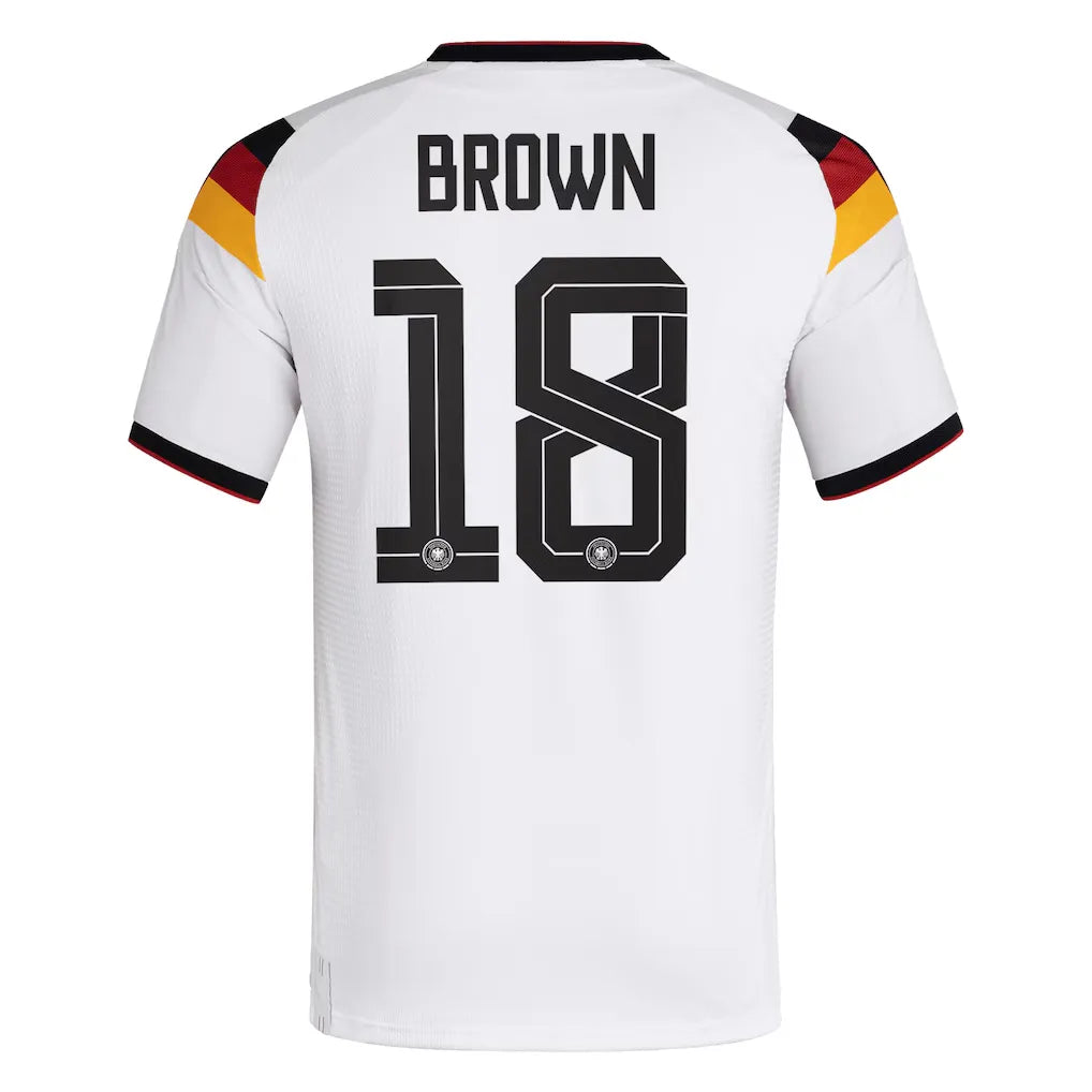 BROWN #18 Germany Player Version Home Soccer Jersey 2026 World Cup