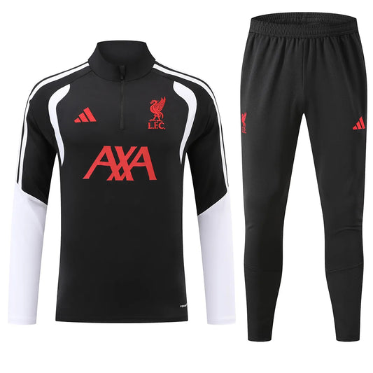 Liverpool 1/4 Zip Tracksuit 2026/27 Black