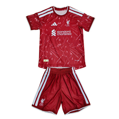 Liverpool hjemmedrakt for barn, spillerversjon – drakt + shorts 2026/27