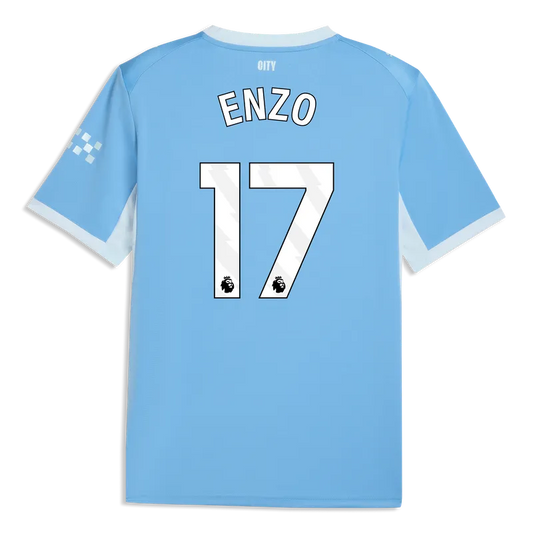 Εμφάνιση Manchester City 2026/27 εντός έδρας, ENZO #17, Μπλε