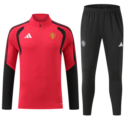 Manchester United 1/4-Zip-Trainingsanzug 2026/27 Rot