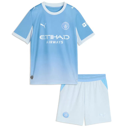 Manchester City hjemmedrakt for barn (drakt + shorts) 2026/27 blå