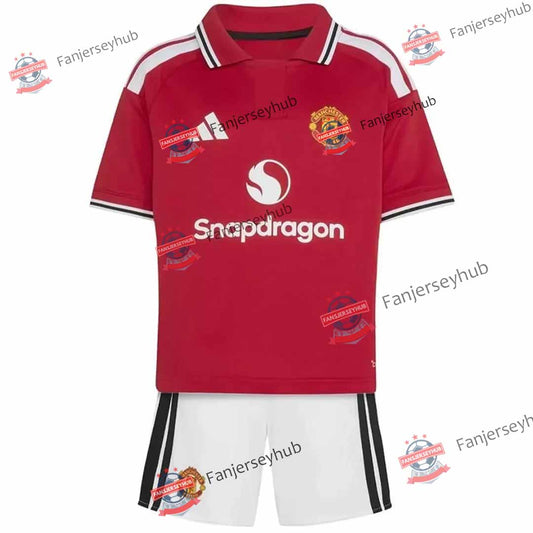 Tenue domicile enfant Red Devils 2026/27 - Maillot+Short