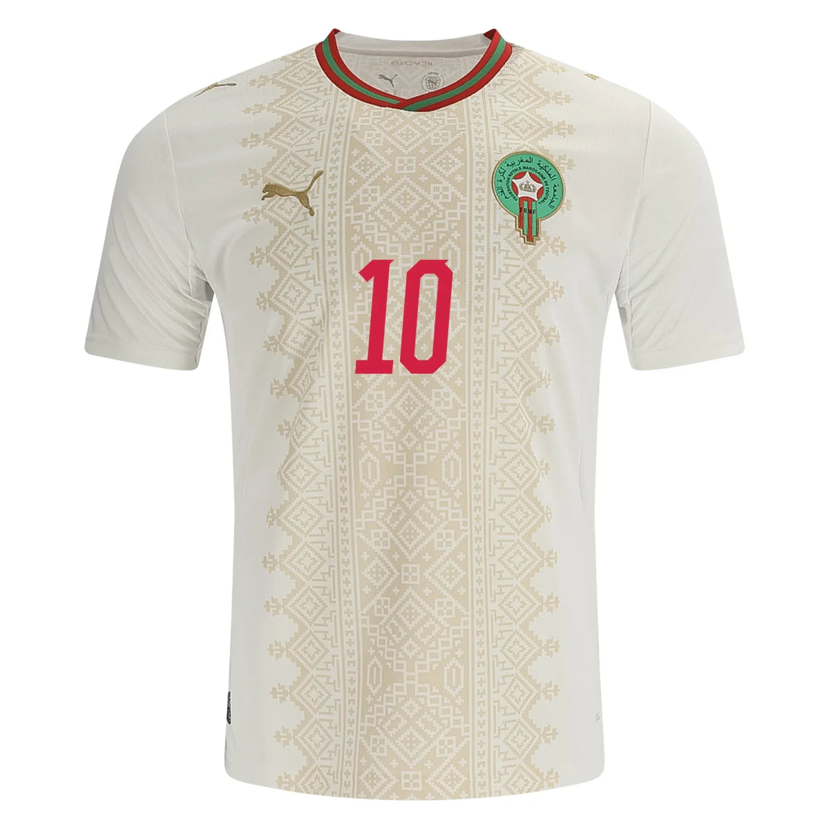 Brahim #10 Morocco World Cup 2026 Away Soccer Jersey