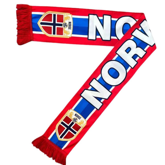 Norwegen-Schal Rot&Blau