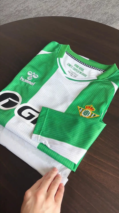 Real Betis Home Soccer Jersey 2025/26 Long Sleeve