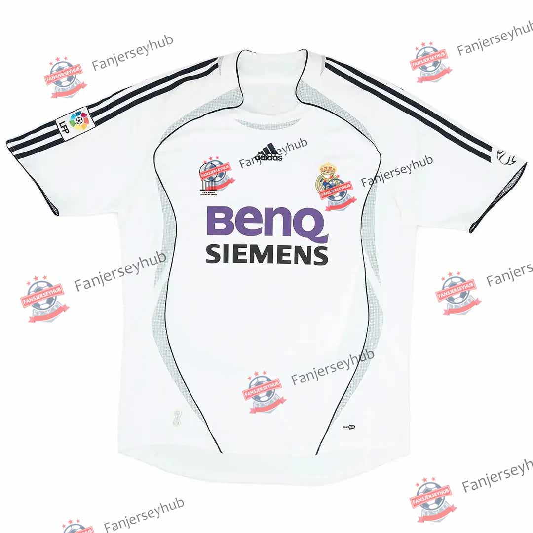 Ronaldo #9 Los Blancos 2006/07 Thuis Retro Voetbalshirt