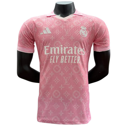 Real Madrid x LV Voetbalshirt 2026/27 Spelersversie Roze
