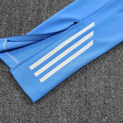Φόρμα προπόνησης Real Madrid 1/4 Zip 2025/26 Λευκή & Μπλε