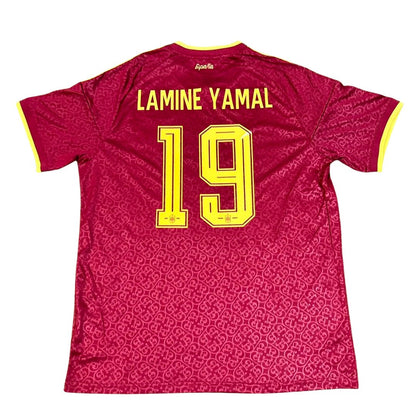 Φανέλα LAMINE YAMAL #19 Ισπανίας 2 Αστέρια Special Player Version Παγκόσμιο Κύπελλο 2026 Κόκκινη