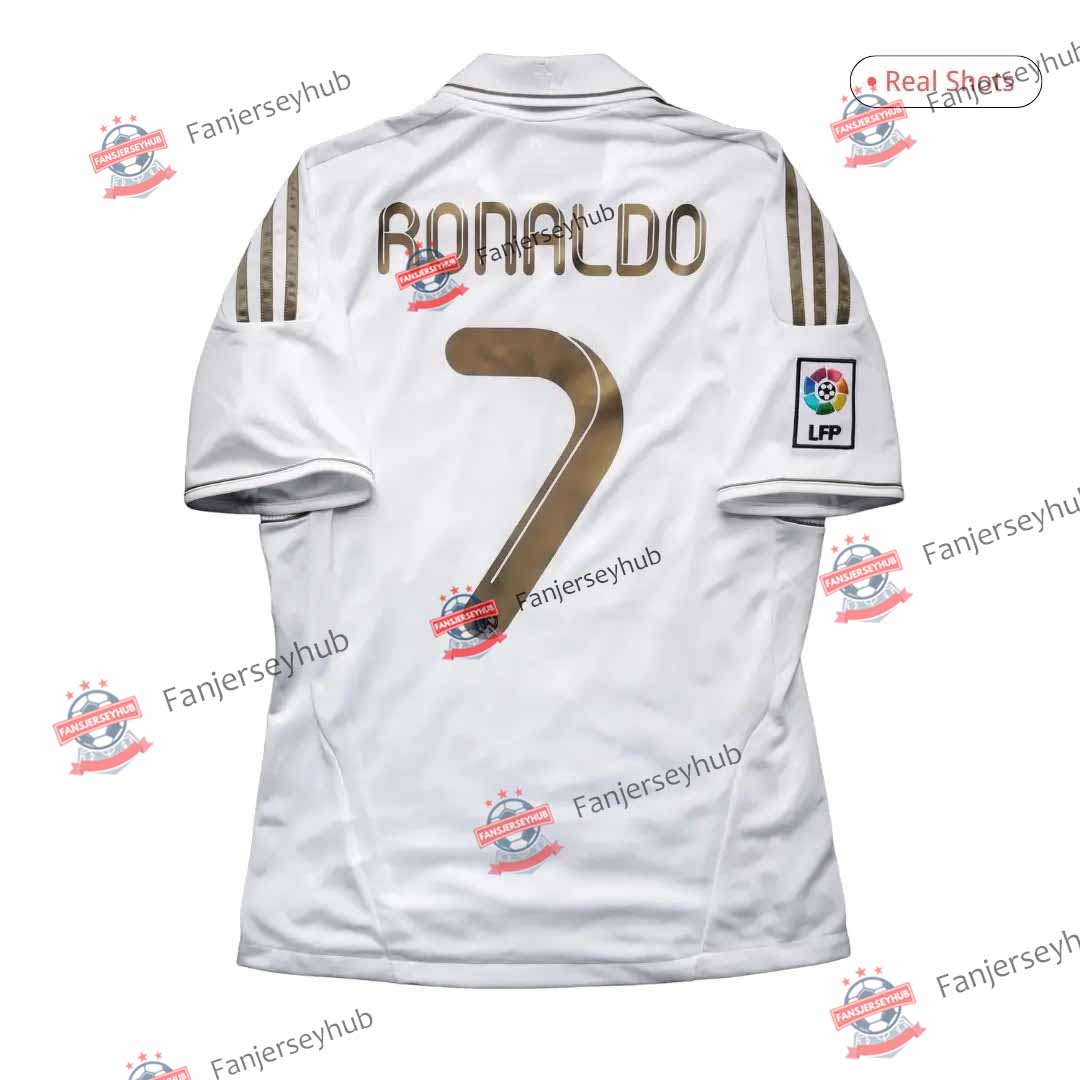 RONALDO #7 Camiseta de fútbol retro de local Los Blancos 2011/12