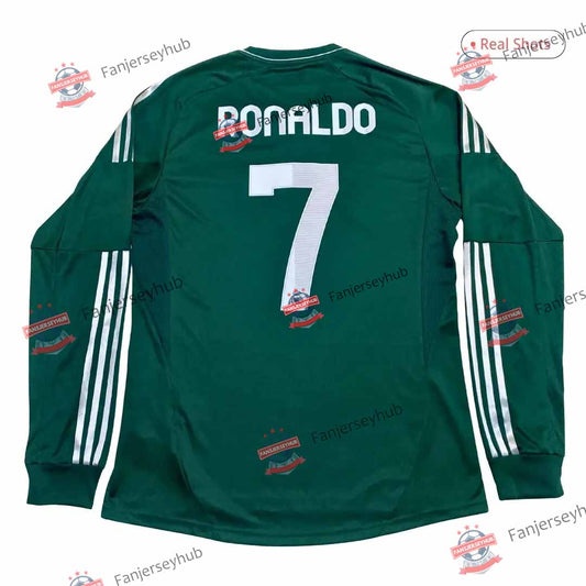 Ρετρό φανέλα Ronaldo #7 Los Blancos 2012/13 τρίτη εμφάνιση μακρύ μανίκι