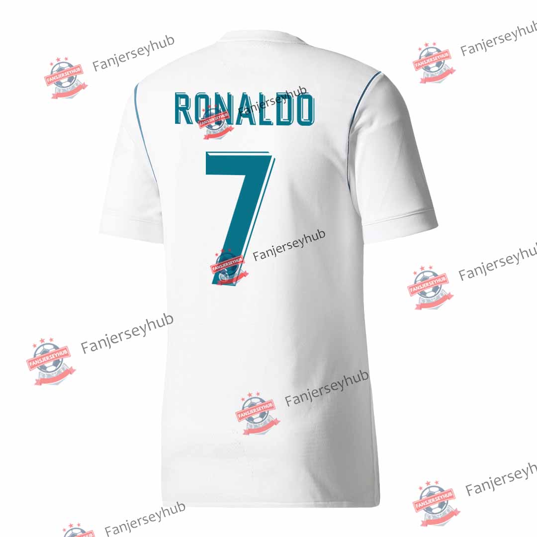 RONALDO #7 Camiseta de fútbol retro de local Los Blancos 2017/18