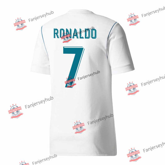 RONALDO #7 Camiseta de fútbol retro de local Los Blancos 2017/18