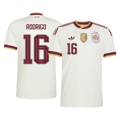 ロドリゴ #16 スペイン代表 アウェイ ユニフォーム 2026 ワールドカップモデル