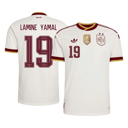 LAMINE YAMAL #19 Spania bortedrakt spillerversjon vinnerdrakt VM 2026