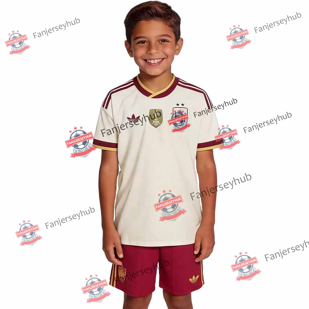 Ensemble de football extérieur enfant La Roja - Maillot et short des vainqueurs 2026