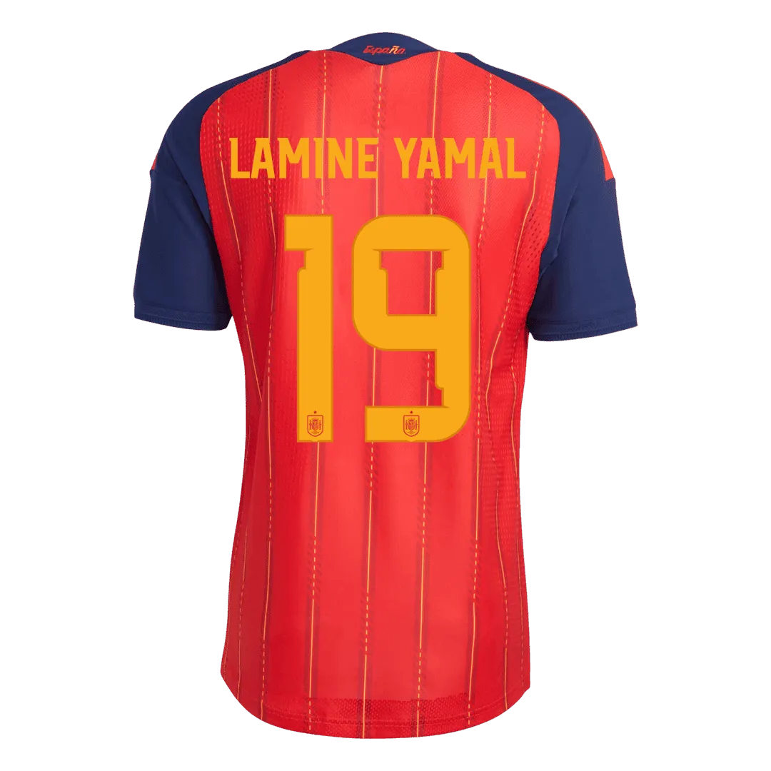 LAMINE YAMAL #19 La Roja hjemmedrakt for vinnere 2026-VM