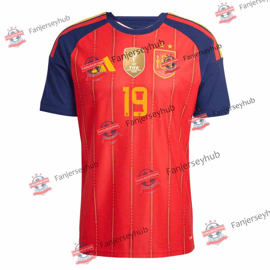 LAMINE YAMAL #19 La Roja Heimtrikot Sieger 2026 Weltmeisterschaft