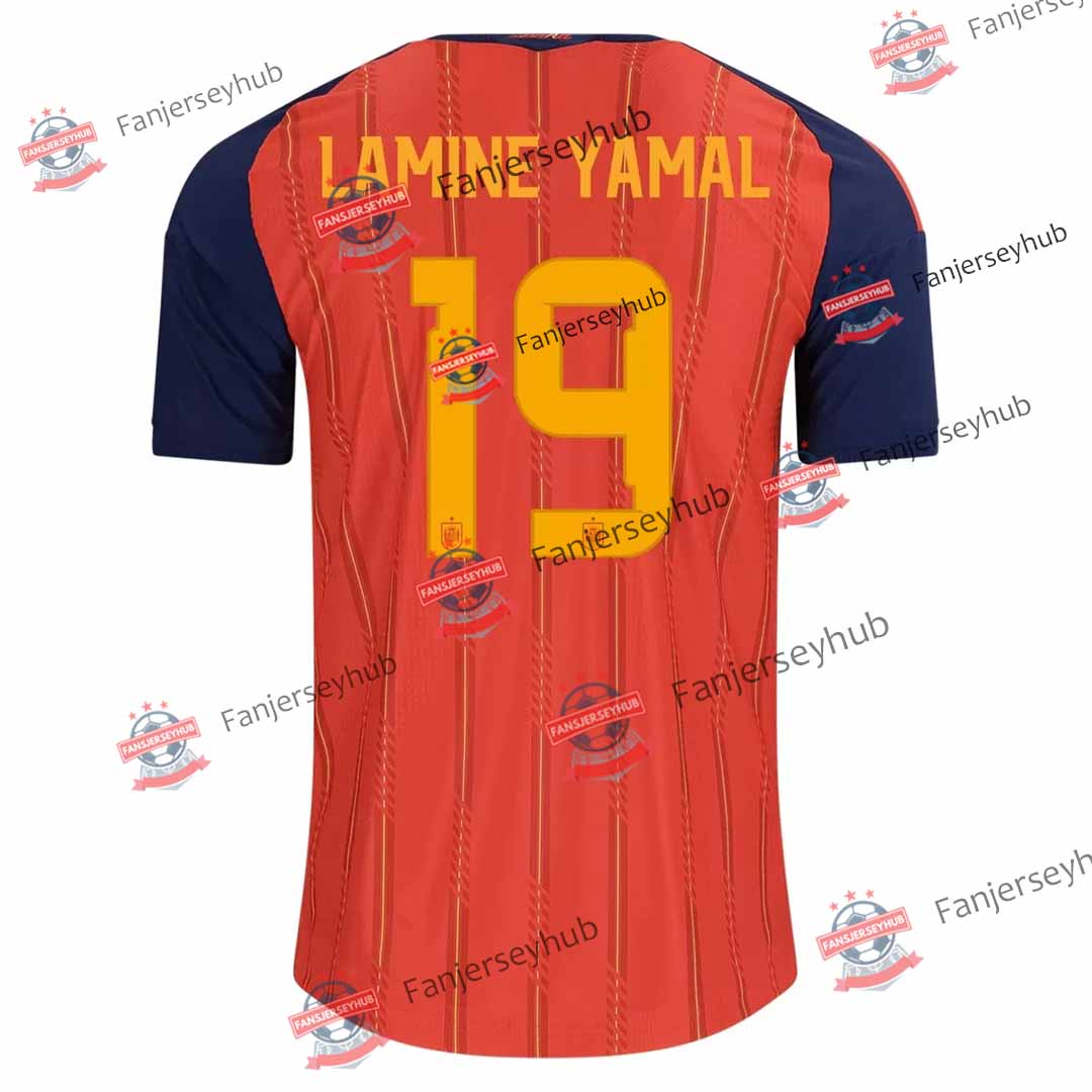LAMINE YAMAL #19 Maillot Domicile La Roja Coupe du Monde 2026